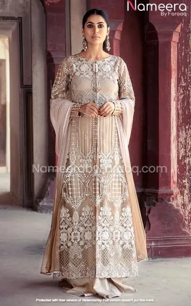 Elegant Front Open Gown Dress for Wedding Party #PN99