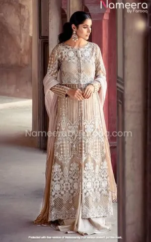 Elegant Front Open Gown Dress for Wedding Party #PN99