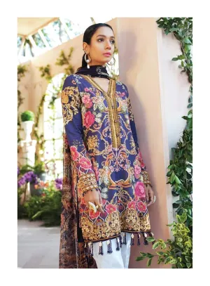 Elegant Lawn Dress in Purple Color #M0016