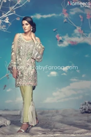 Elegant Pistachio Pakistani Engagement Outfits #PN423