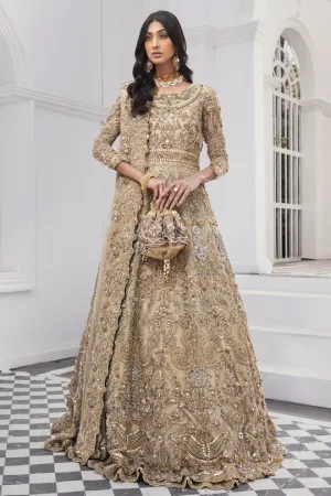 Embellished Golden Lehenga Dress for Bridal Wedding Wear