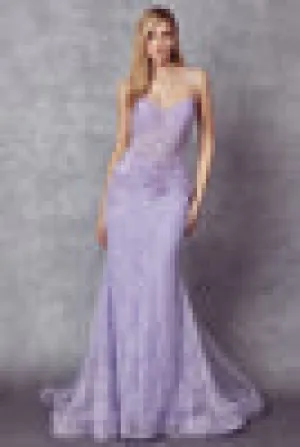 Embellished Lace Mermaid Gown