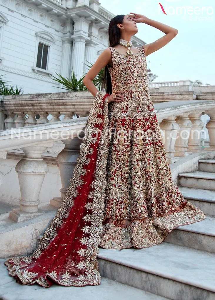 Embellished Pakistani Gown Dresses  for Bridal #BN128