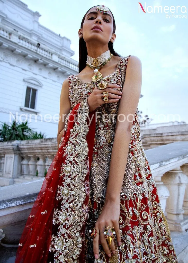 Embellished Pakistani Gown Dresses  for Bridal #BN128
