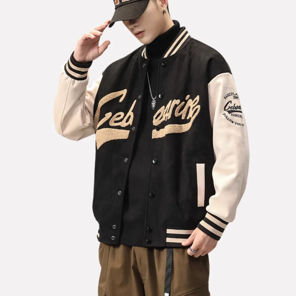Embroidered Monogram Flocked Suede Jacket