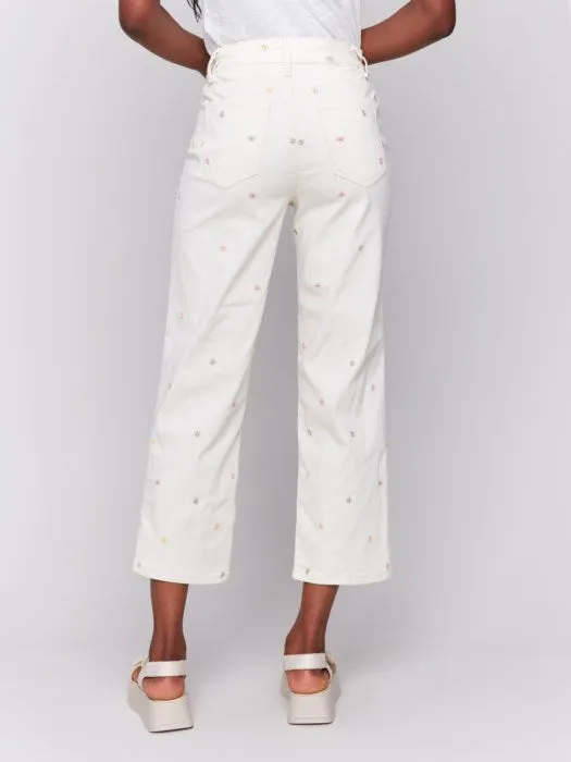 Embroidered Natural Pork Chop Pocket