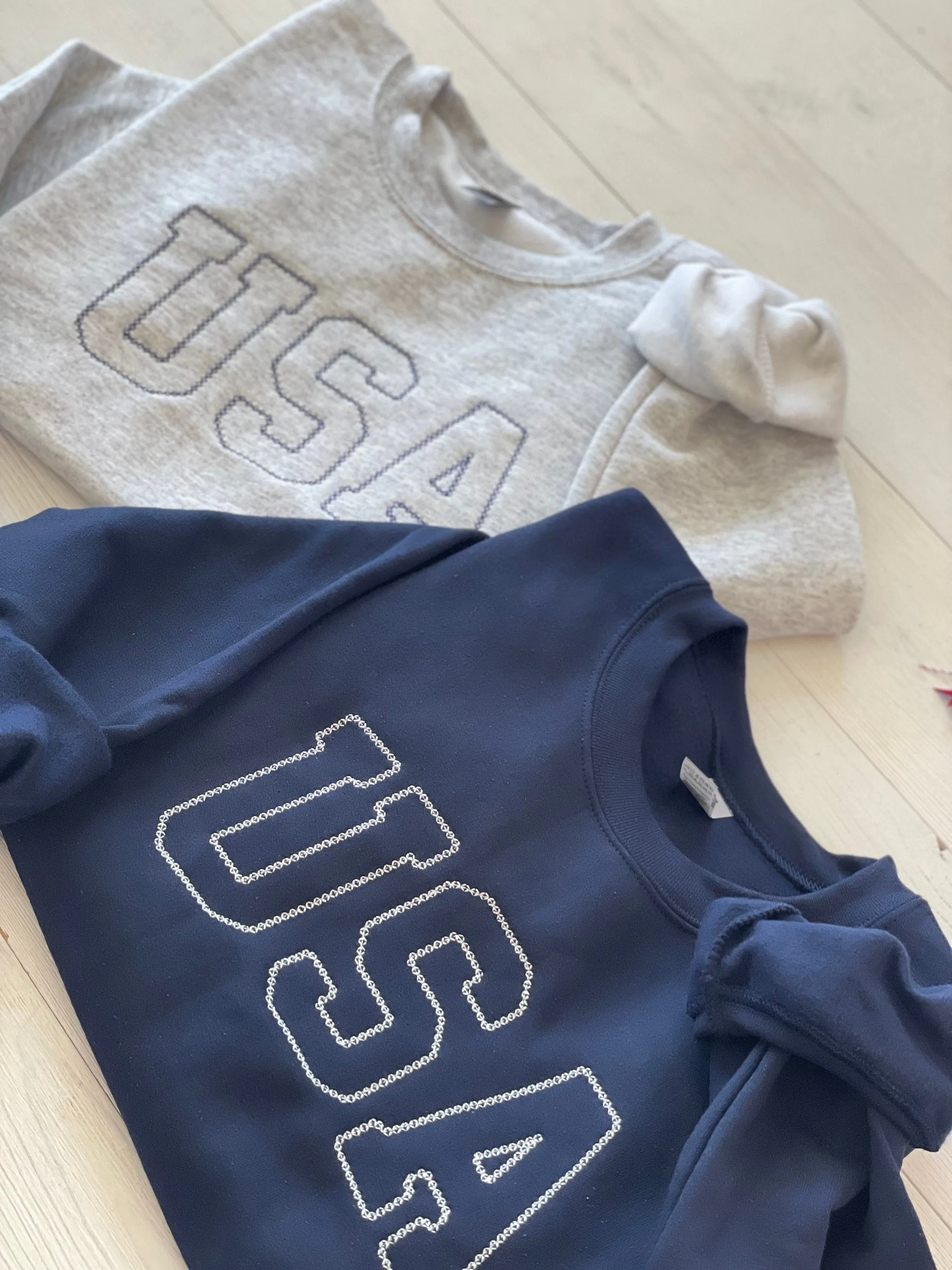 Embroidered USA Sweatshirt