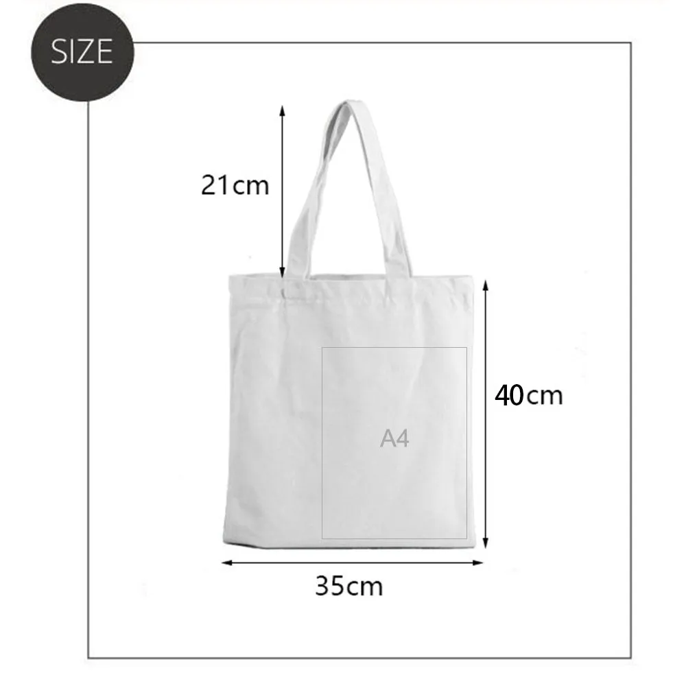 Enjoy Life White Canvas Bag S