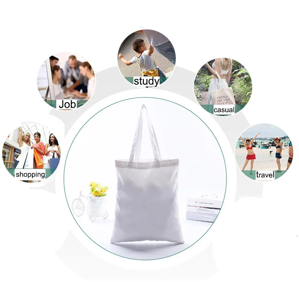 Enjoy Life White Canvas Bag S
