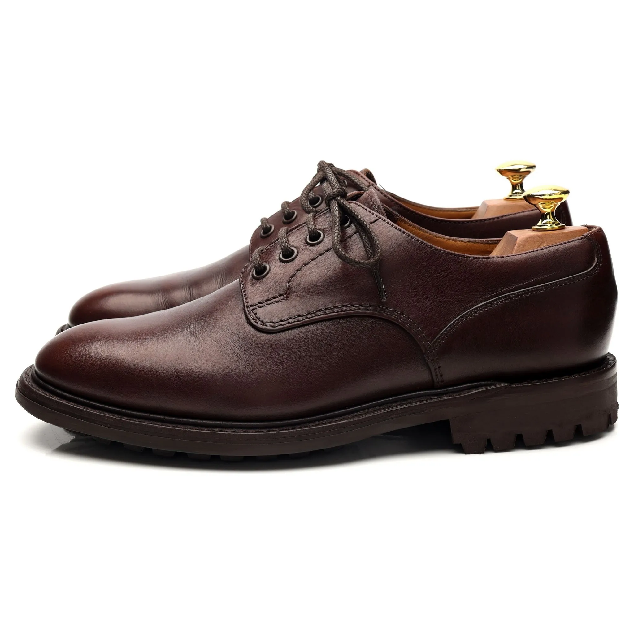 'Epsom II' Brown Leather Derby UK 8 F