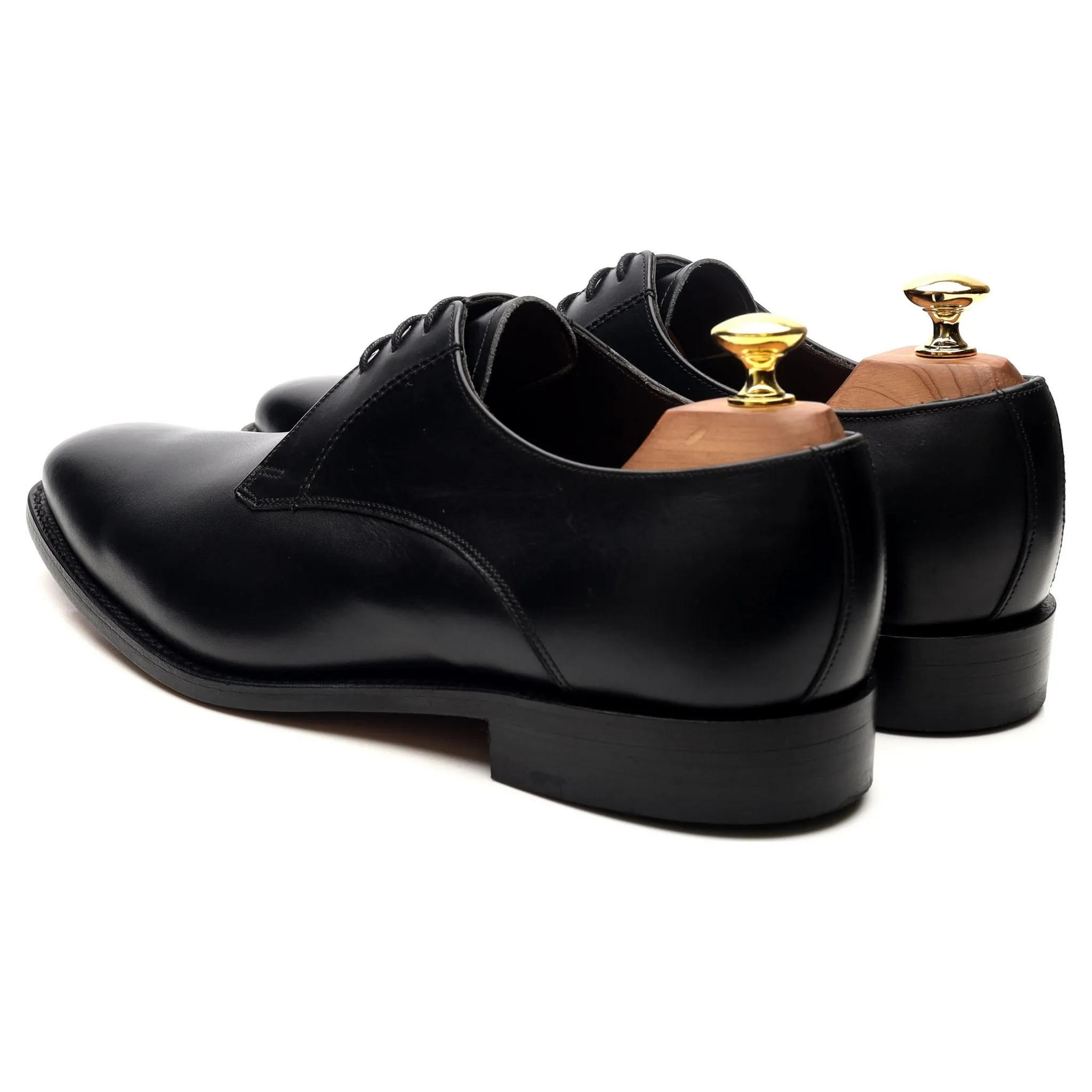 'Eton' Black Leather Derby UK 8 G