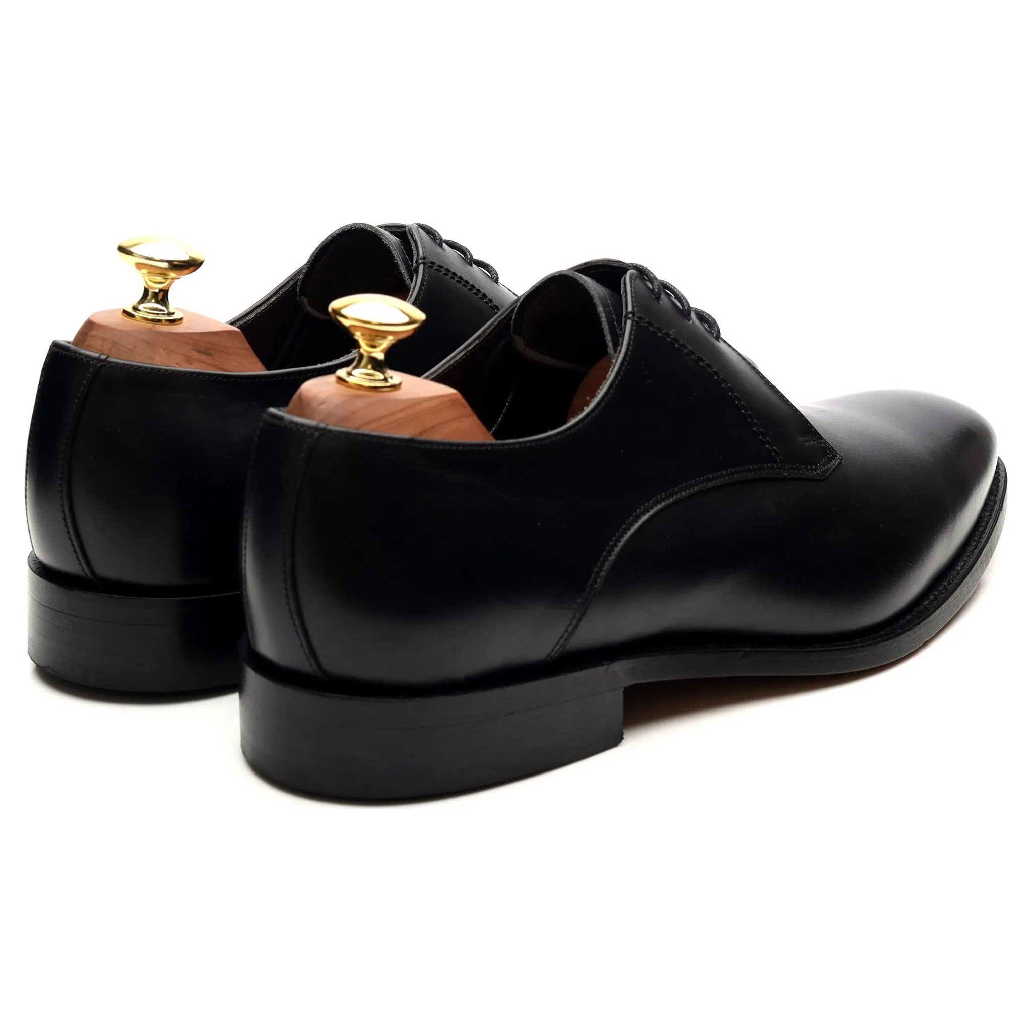 'Eton' Black Leather Derby UK 8 G