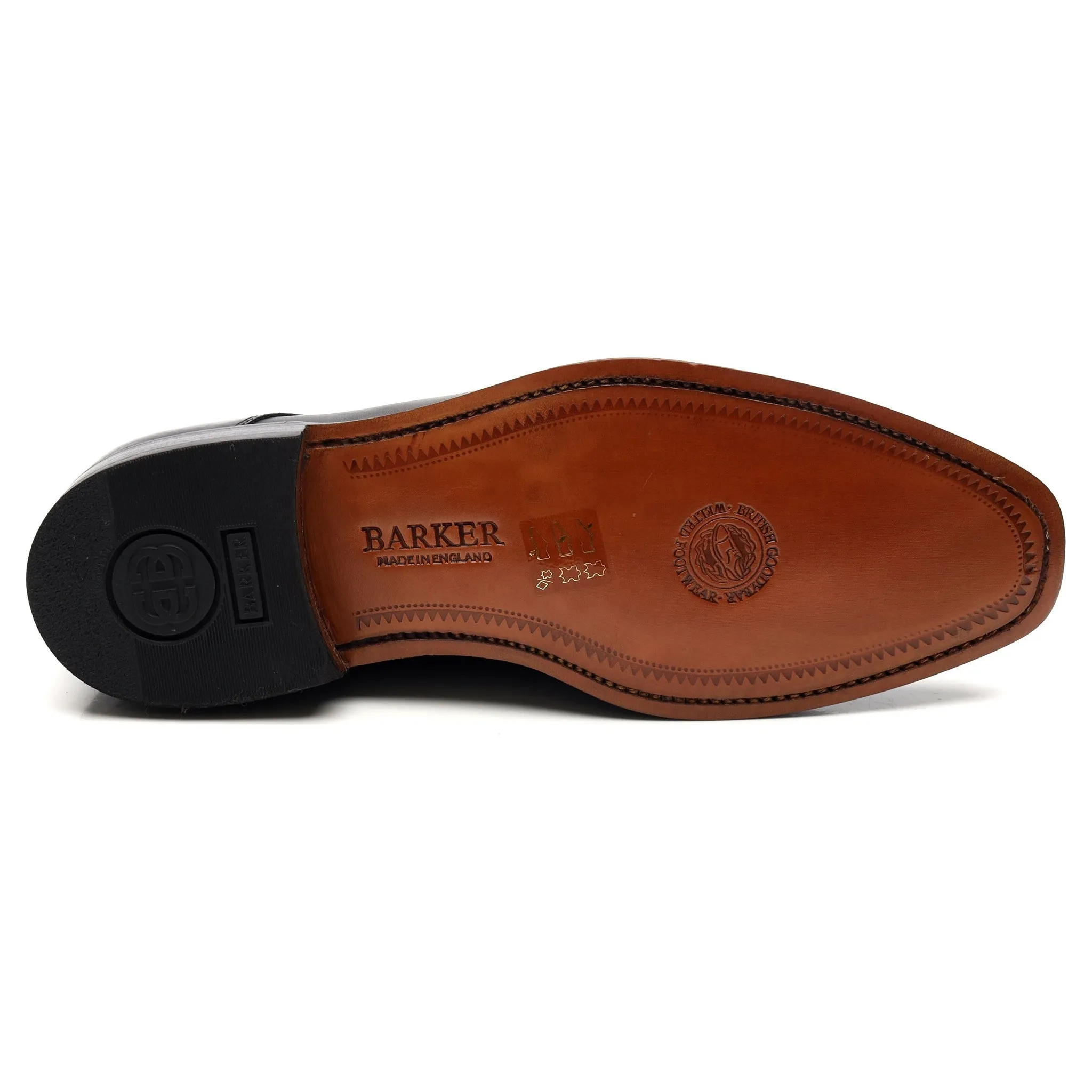 'Eton' Black Leather Derby UK 8 G