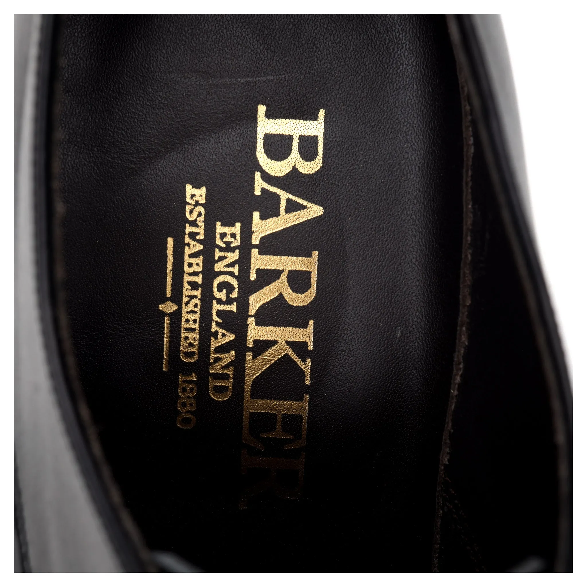 'Eton' Black Leather Derby UK 8 G