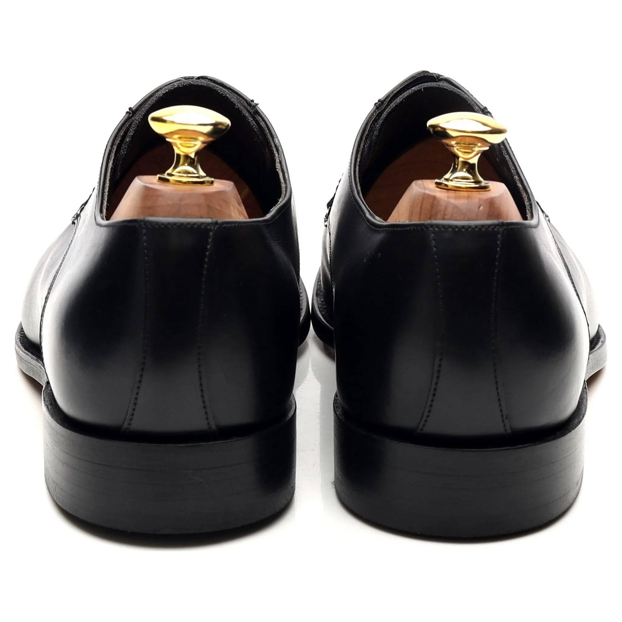'Eton' Black Leather Derby UK 8 G