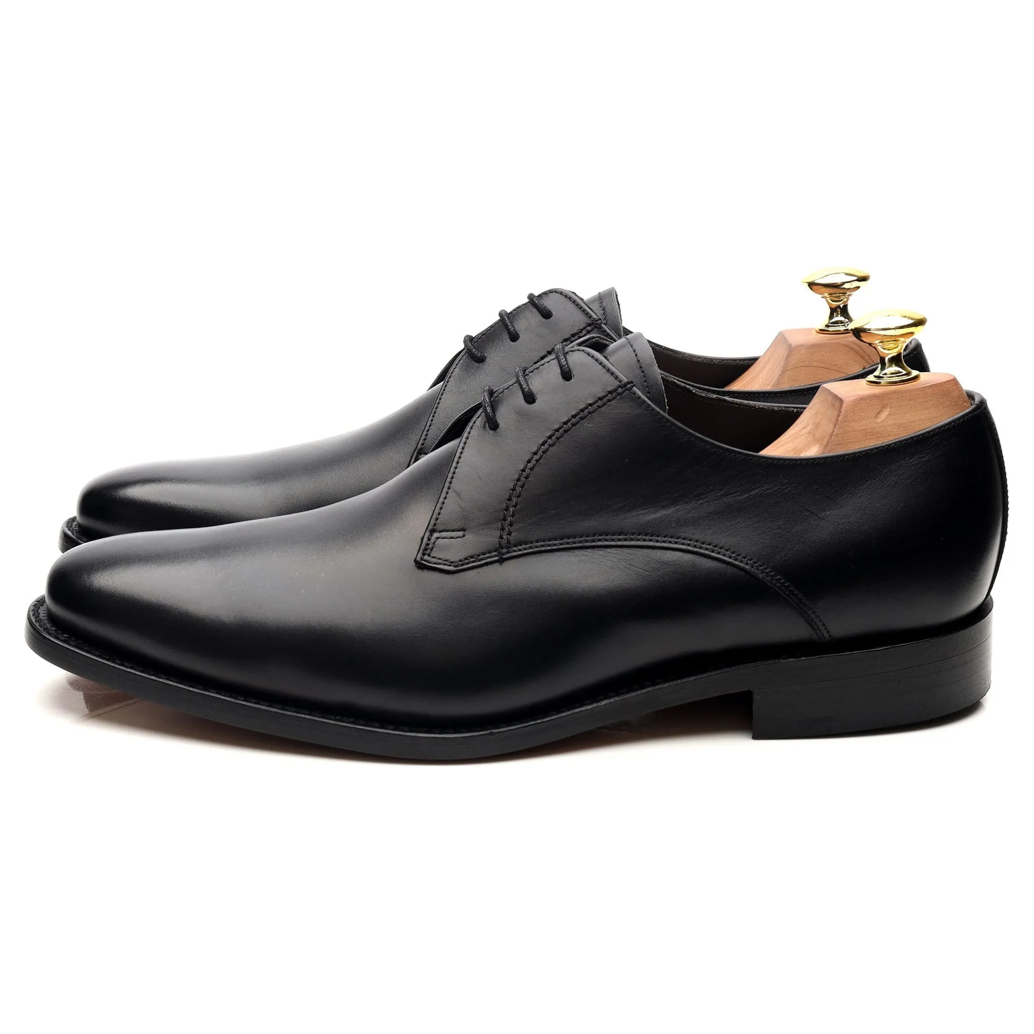 'Eton' Black Leather Derby UK 8 G