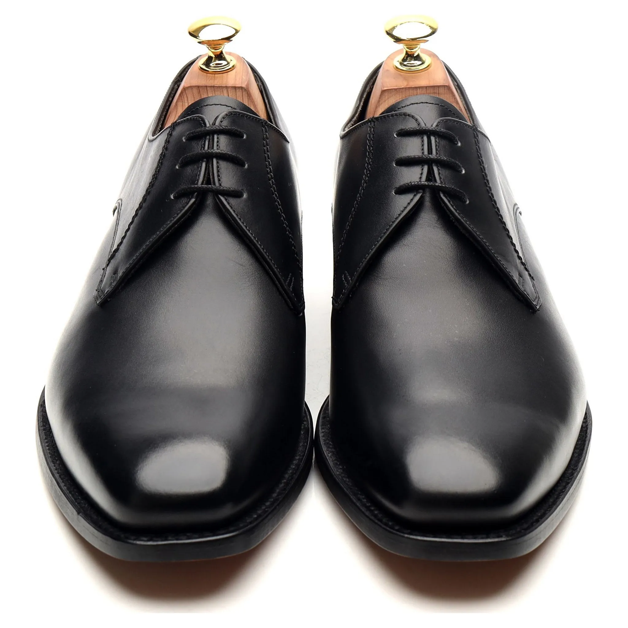 'Eton' Black Leather Derby UK 8 G