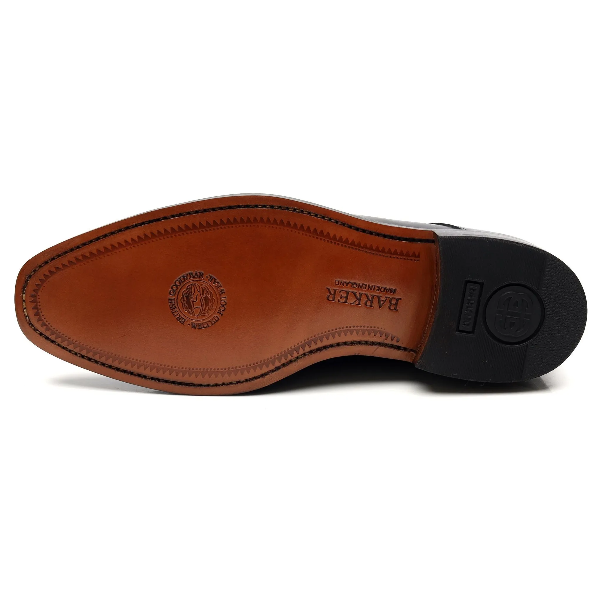 'Eton' Black Leather Derby UK 8 G