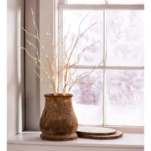Evergreen Home Accents,Indoor/Outdoor Lighted Birch Branches, Set of 2,21.5x21.5x33.5 Inches