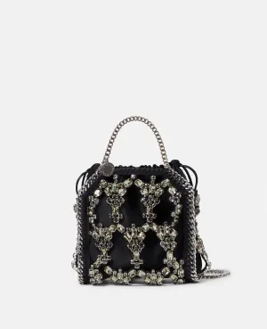Falabella Tiny Crystal Cage Tote Bag