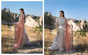 Fancy Traditional Dress in Off white Color by Zainab Chotani - C 1709