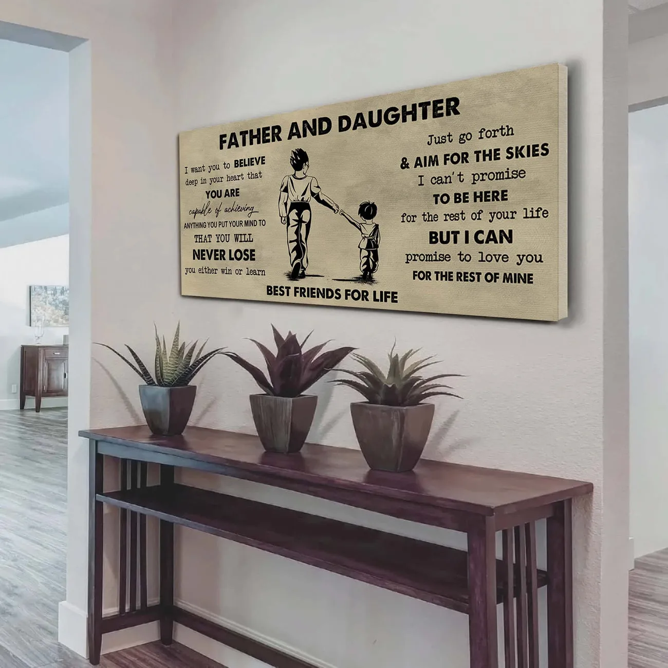 Father And Son Best Friend For Life - You Will Never Lose Poster Canvas Gift For Son From Father