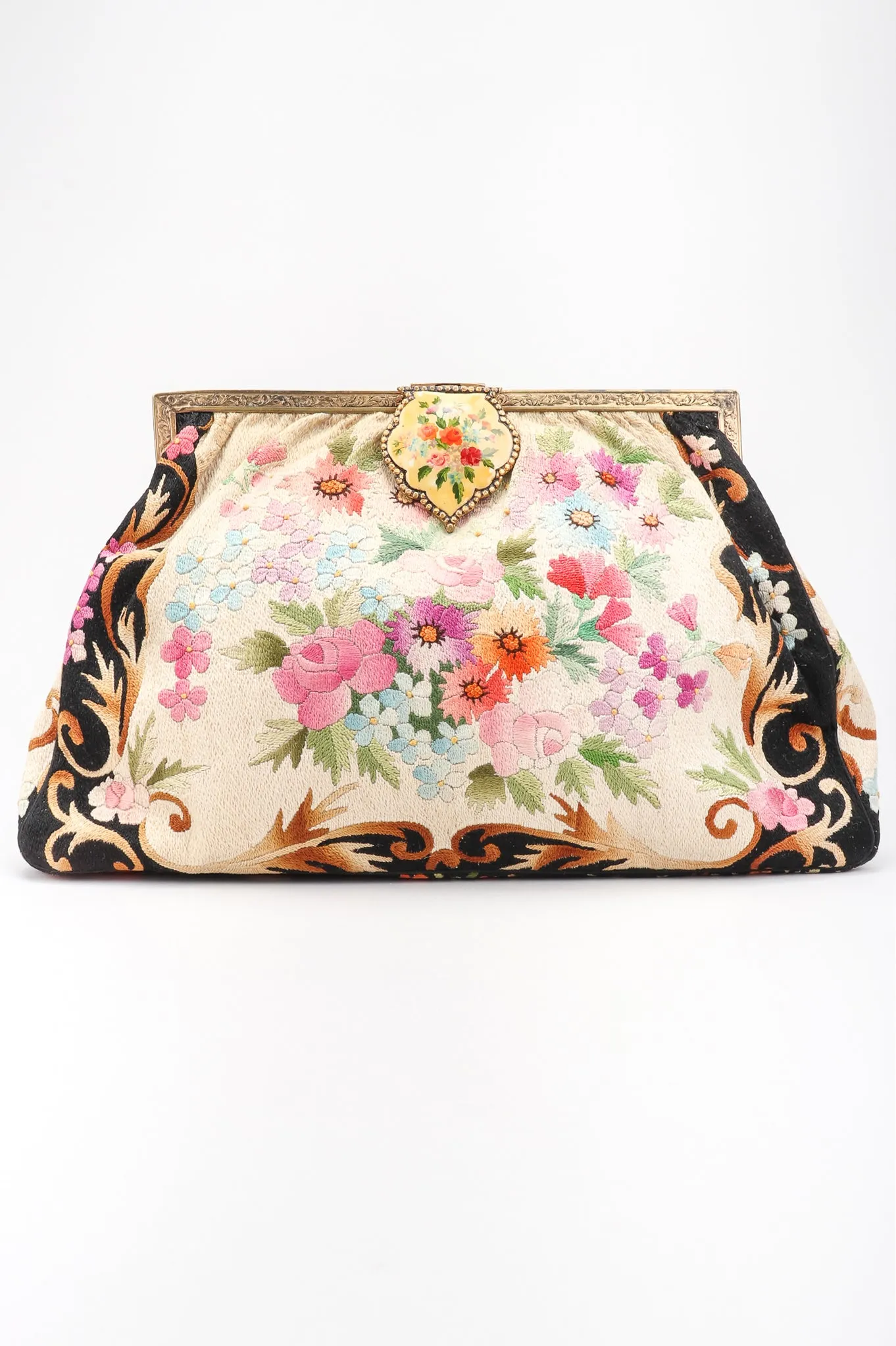 Floral Tapestry Clutch