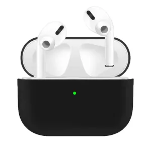 For Airpods Pro Silicone Earphone Case For Airpods Pro Shockproof Cases For Apple Bluetooth Headset Protective Cover black