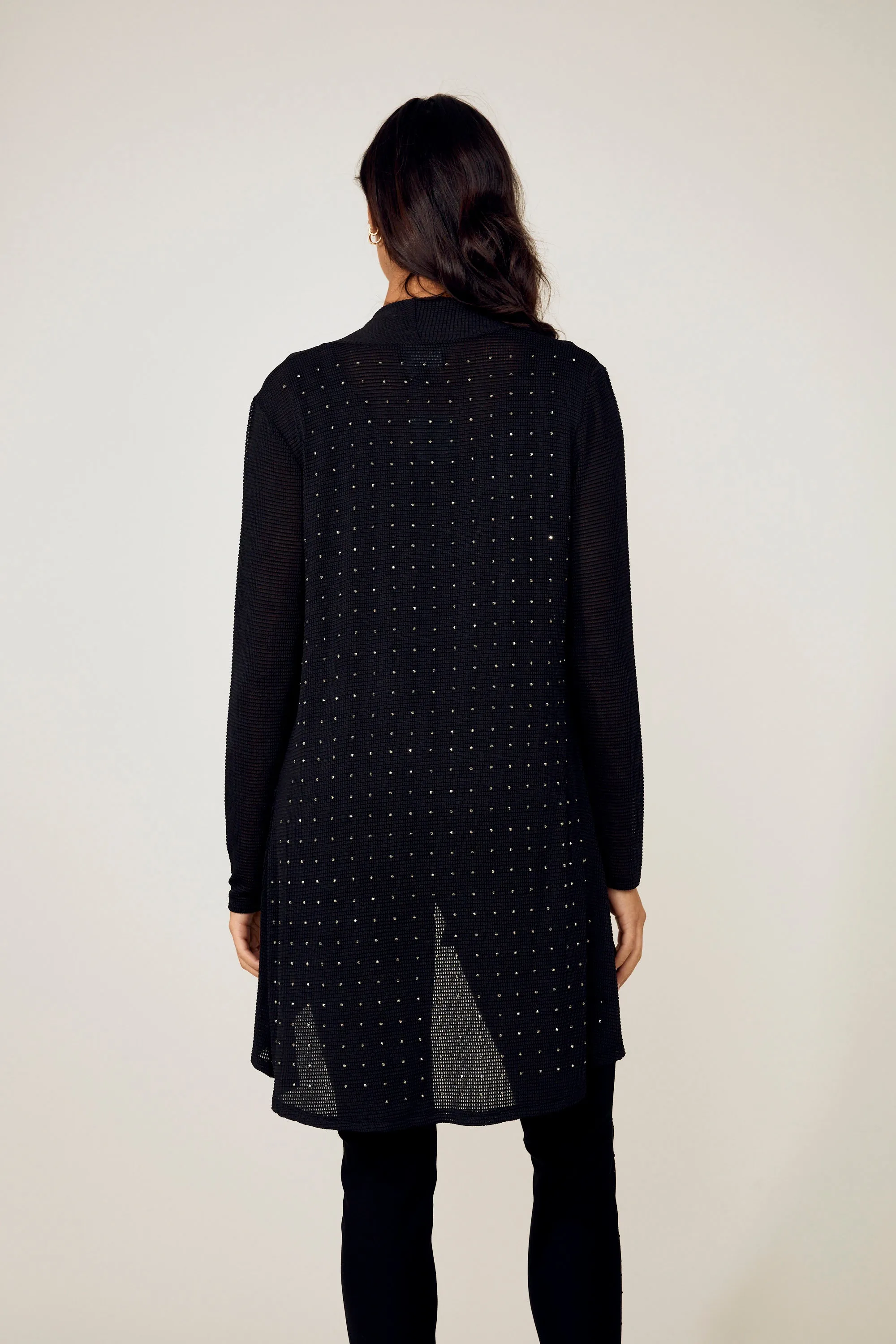 Frank Lyman- Women's Chic Hip-length Shawl Cardigan