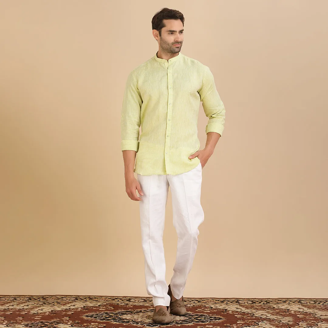 Fresh Fern Plain Green Shirt