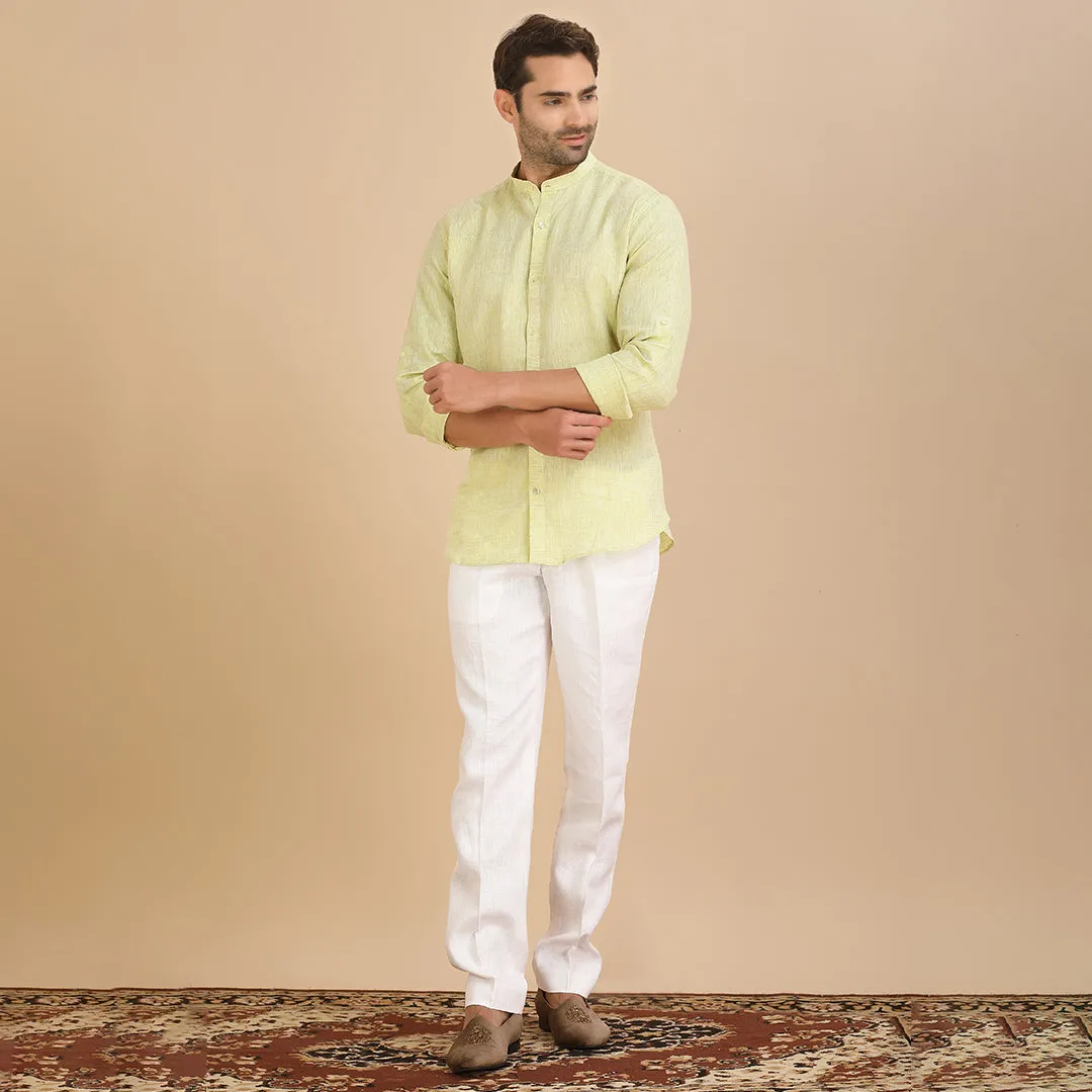 Fresh Fern Plain Green Shirt
