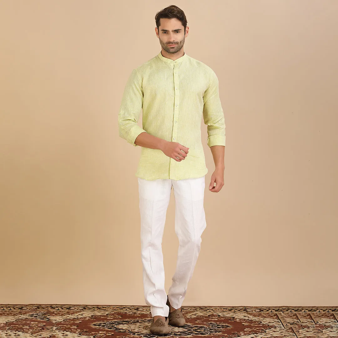 Fresh Fern Plain Green Shirt