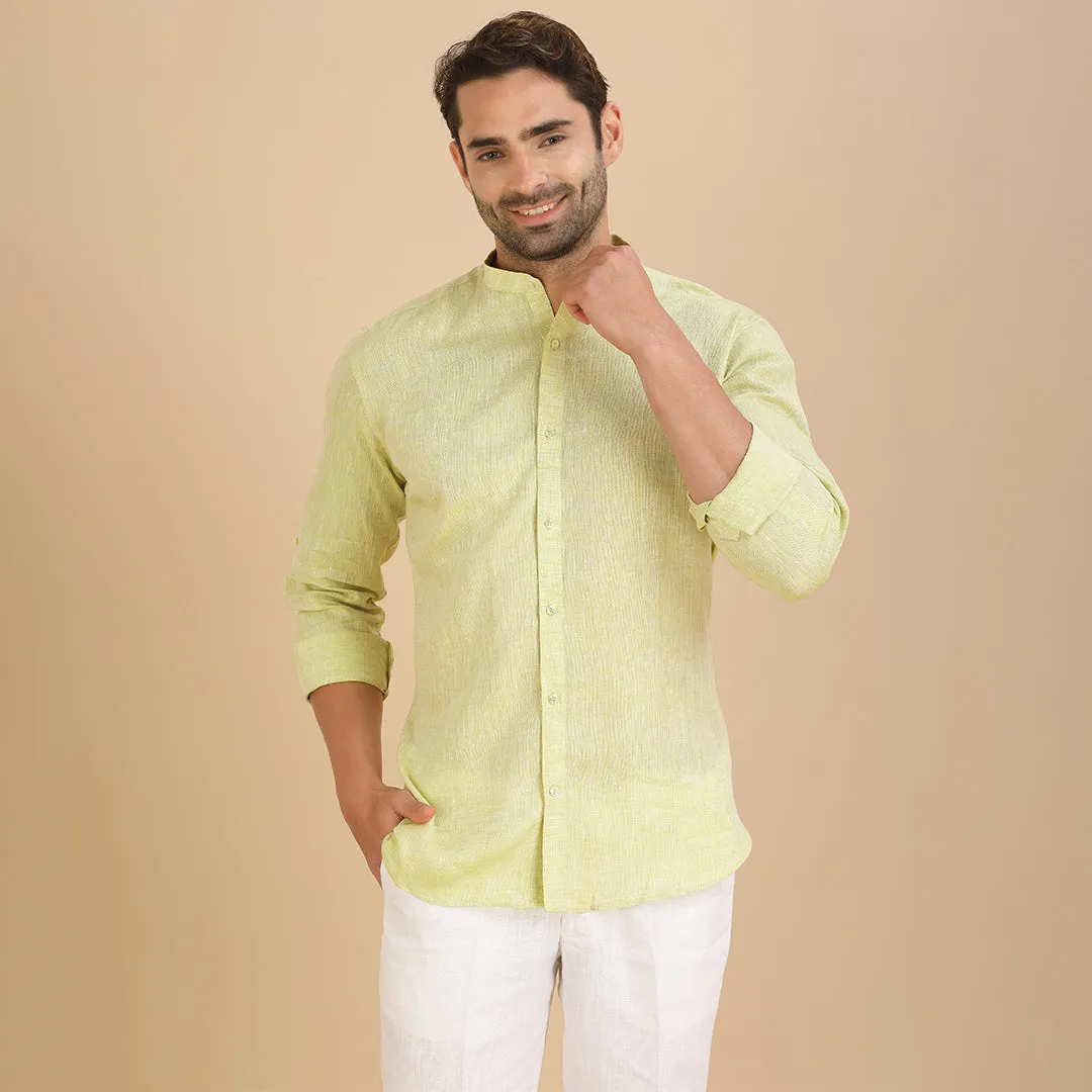 Fresh Fern Plain Green Shirt