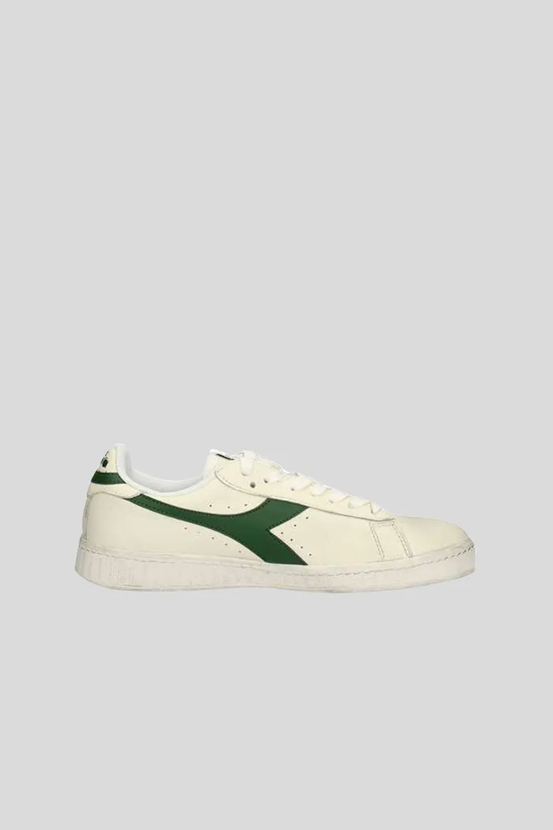 Game L Low Waxed - White/Fogliage