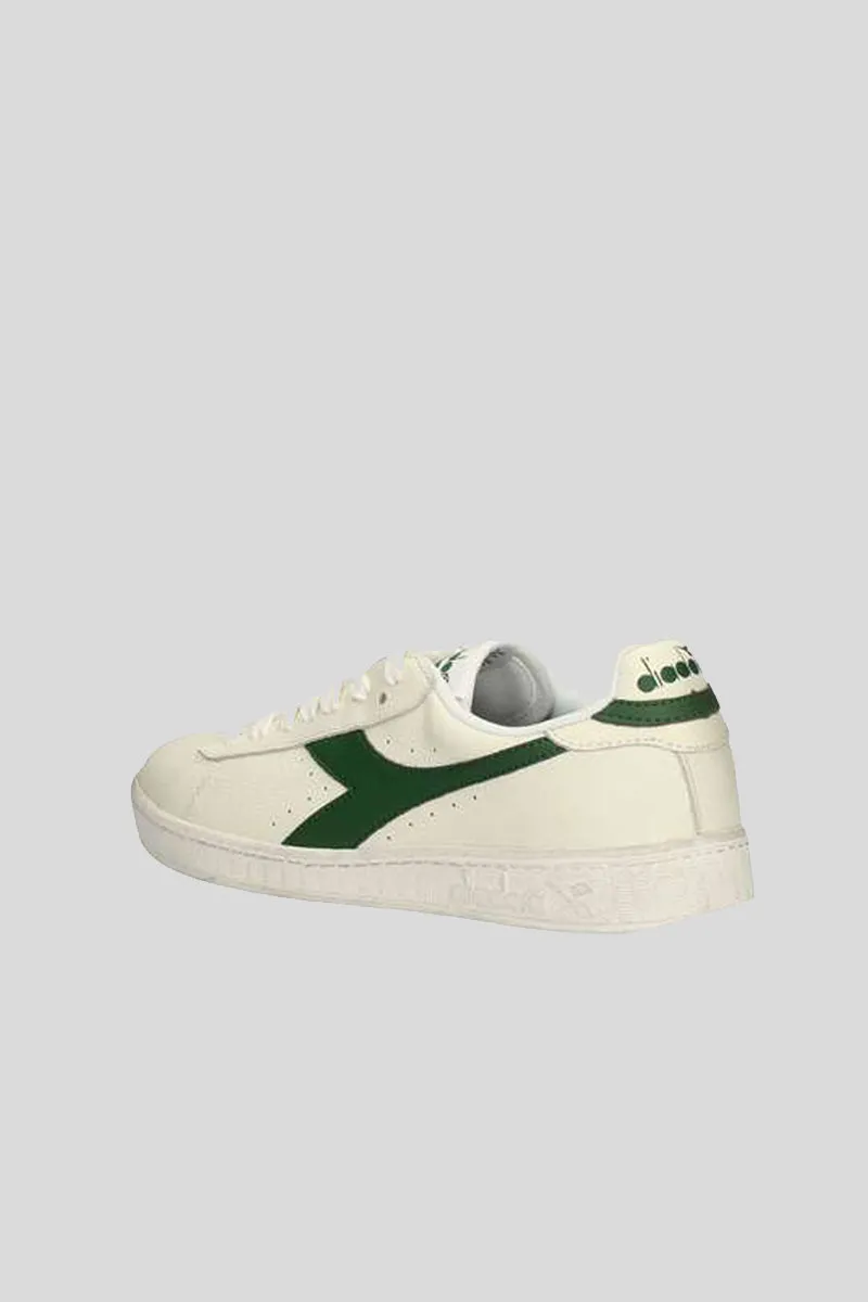 Game L Low Waxed - White/Fogliage