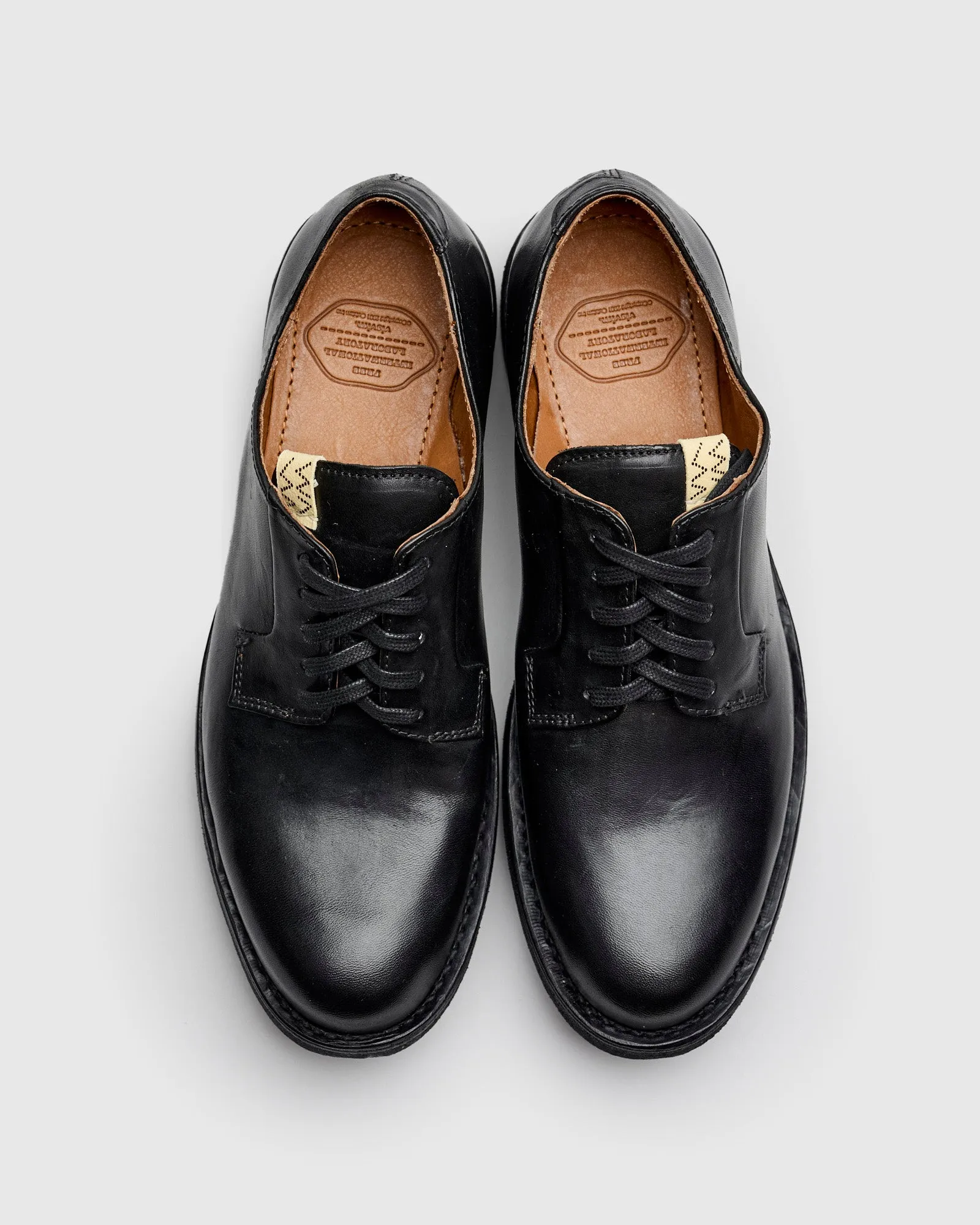 G.P.O-Folk Derby in Black Horsehide