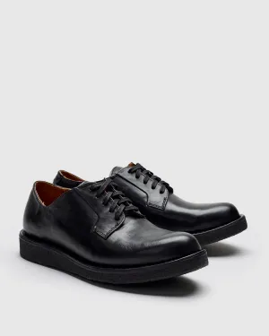 G.P.O-Folk Derby in Black Horsehide