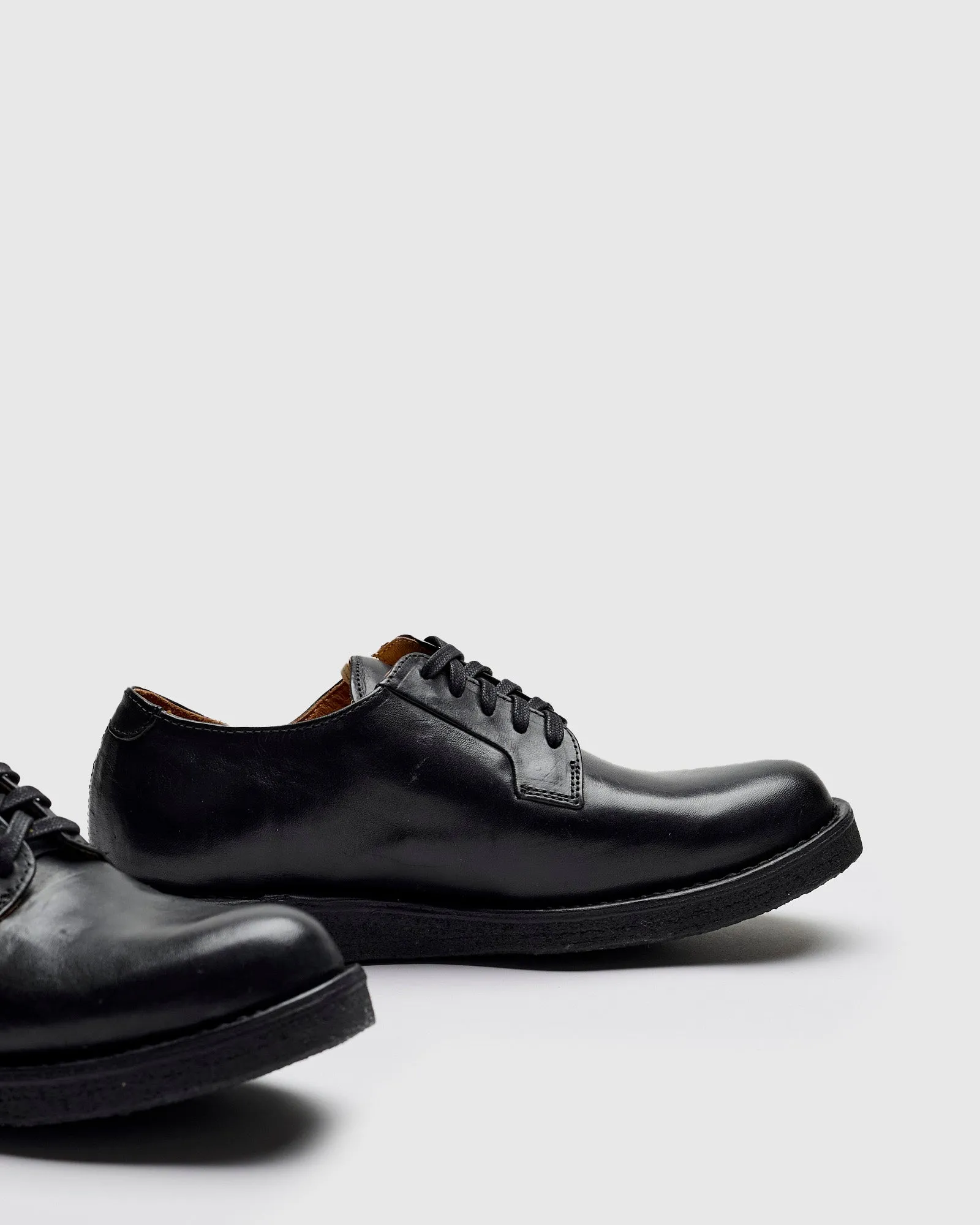 G.P.O-Folk Derby in Black Horsehide