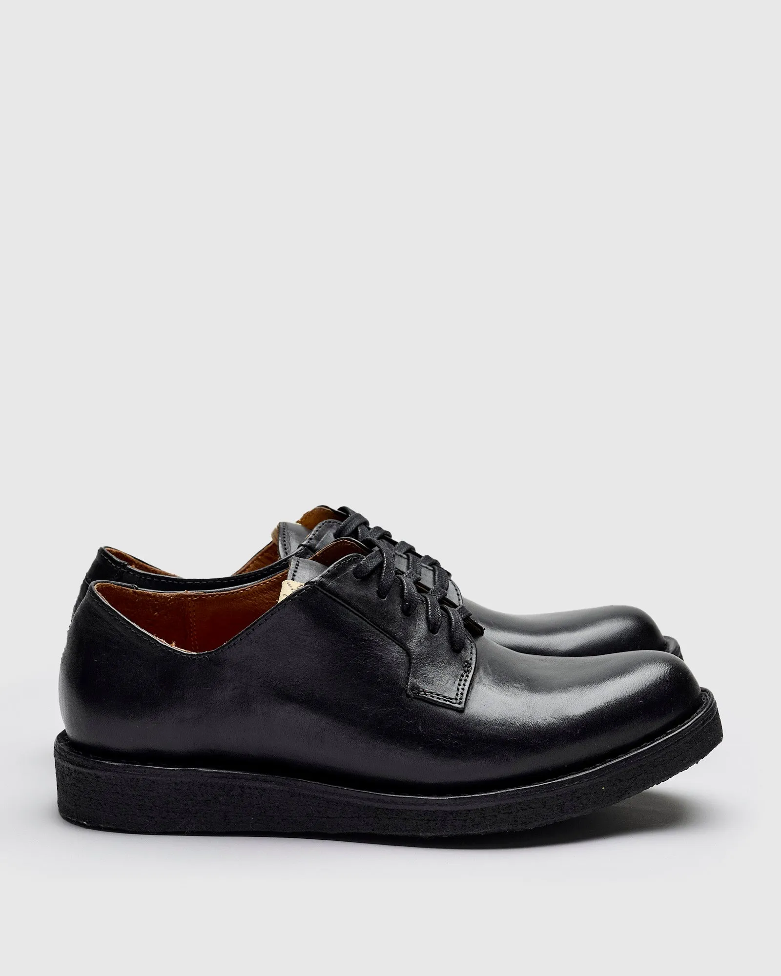 G.P.O-Folk Derby in Black Horsehide