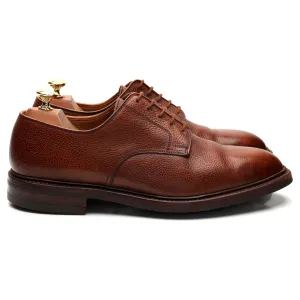'Grasmere' Tan Brown Grain Leather Derby UK 9.5 E
