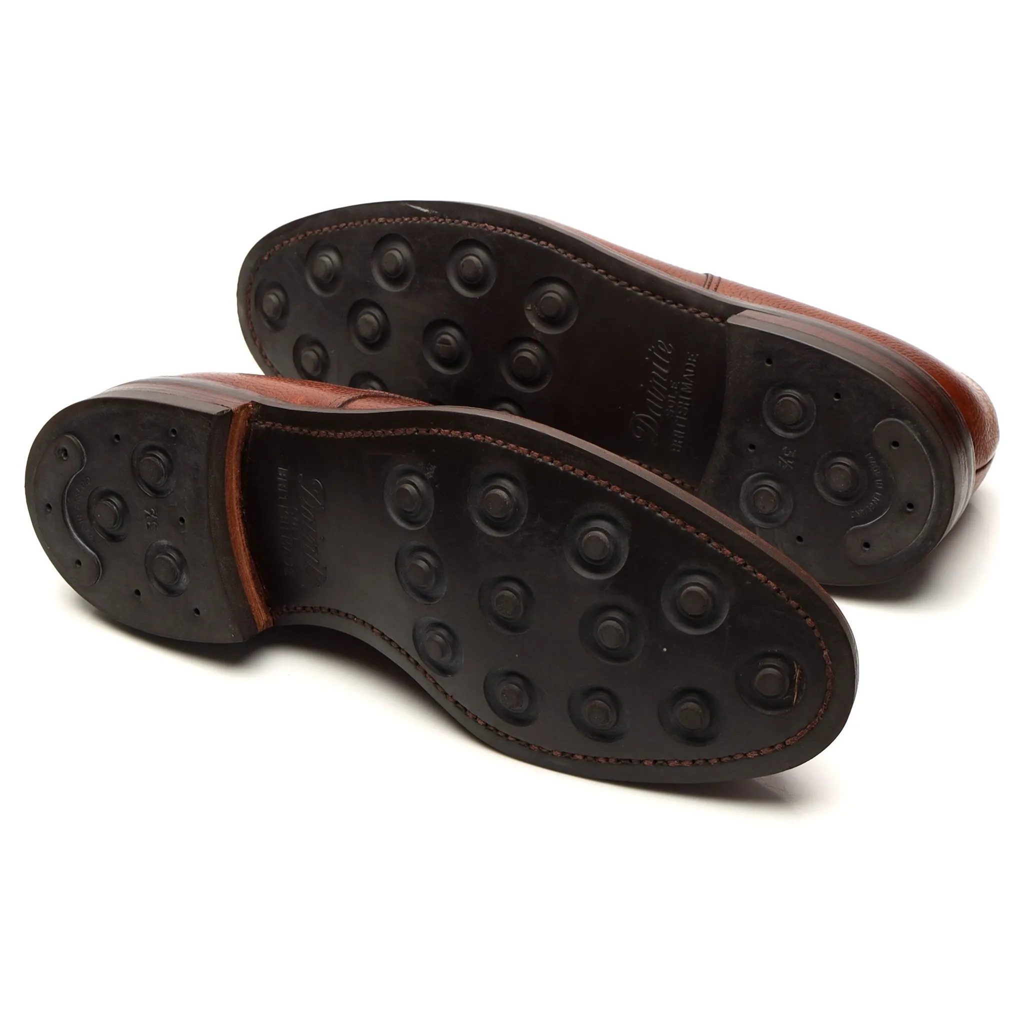 'Grasmere' Tan Brown Grain Leather Derby UK 9.5 E