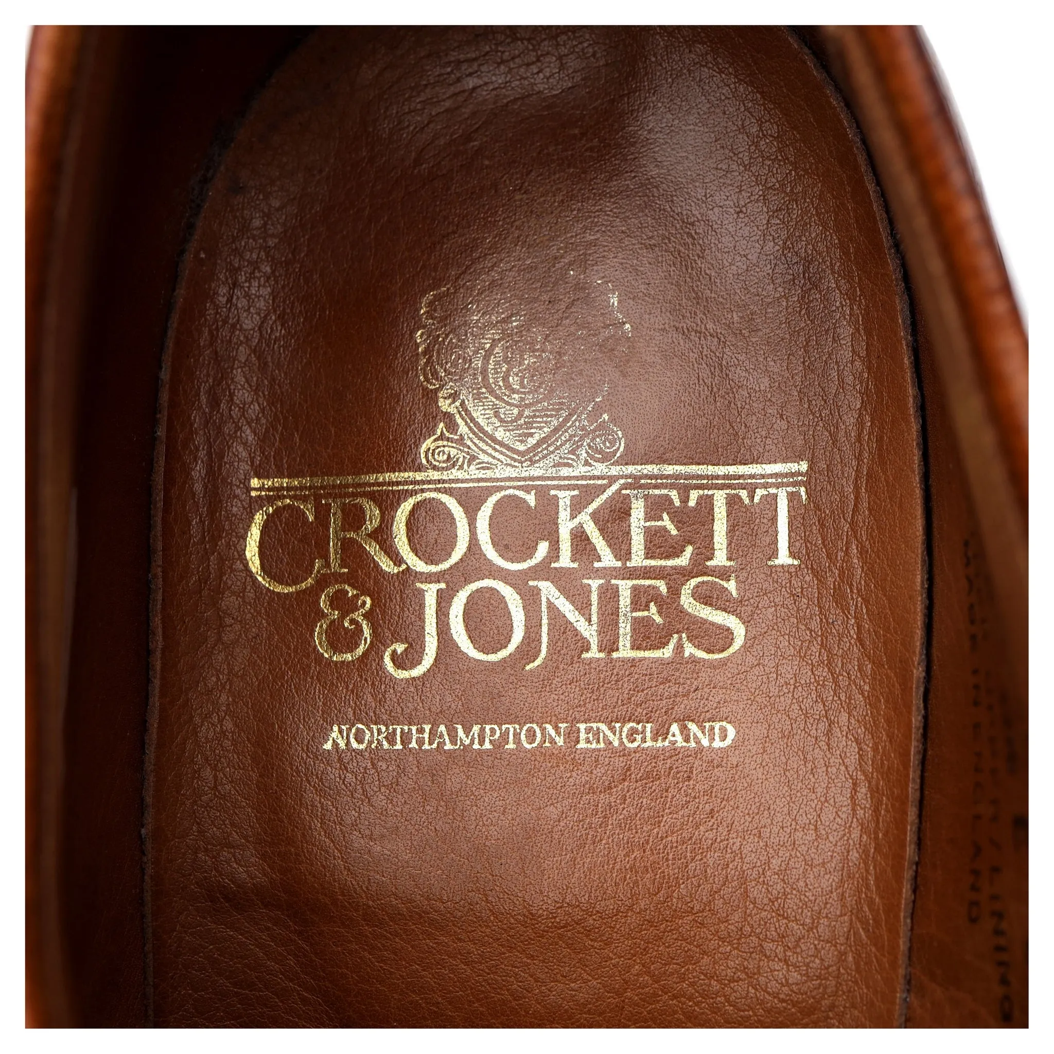 'Grasmere' Tan Brown Grain Leather Derby UK 9.5 E