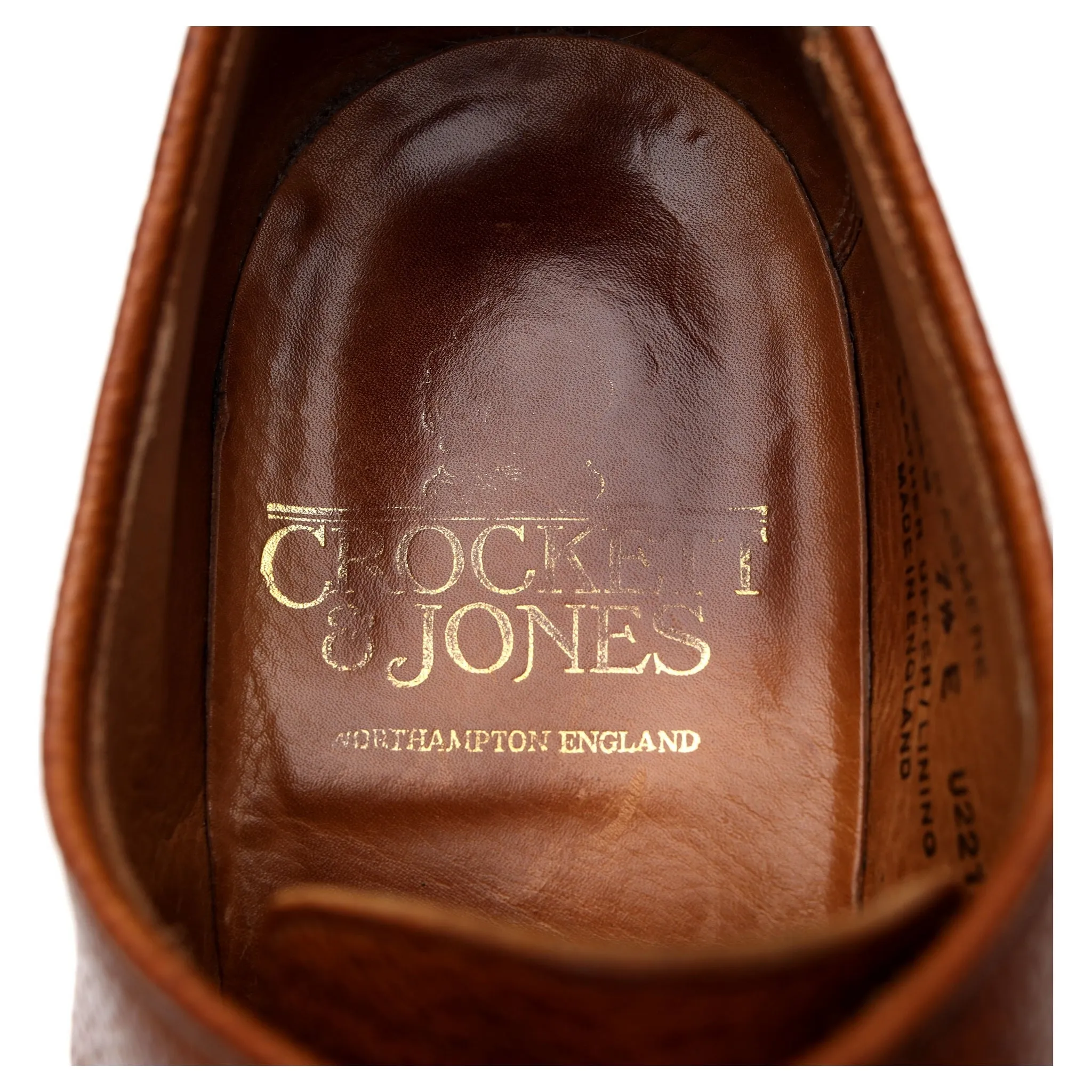 'Grasmere' Tan Brown Leather Derby UK 7.5 E