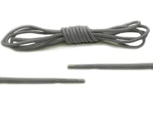 Grey Round Waxed Laces