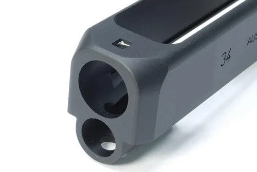 Guarder G34 6061 Aluminum CNC Slide & Steel Barrel Kit for TM G17 (Standard Ver. Black)