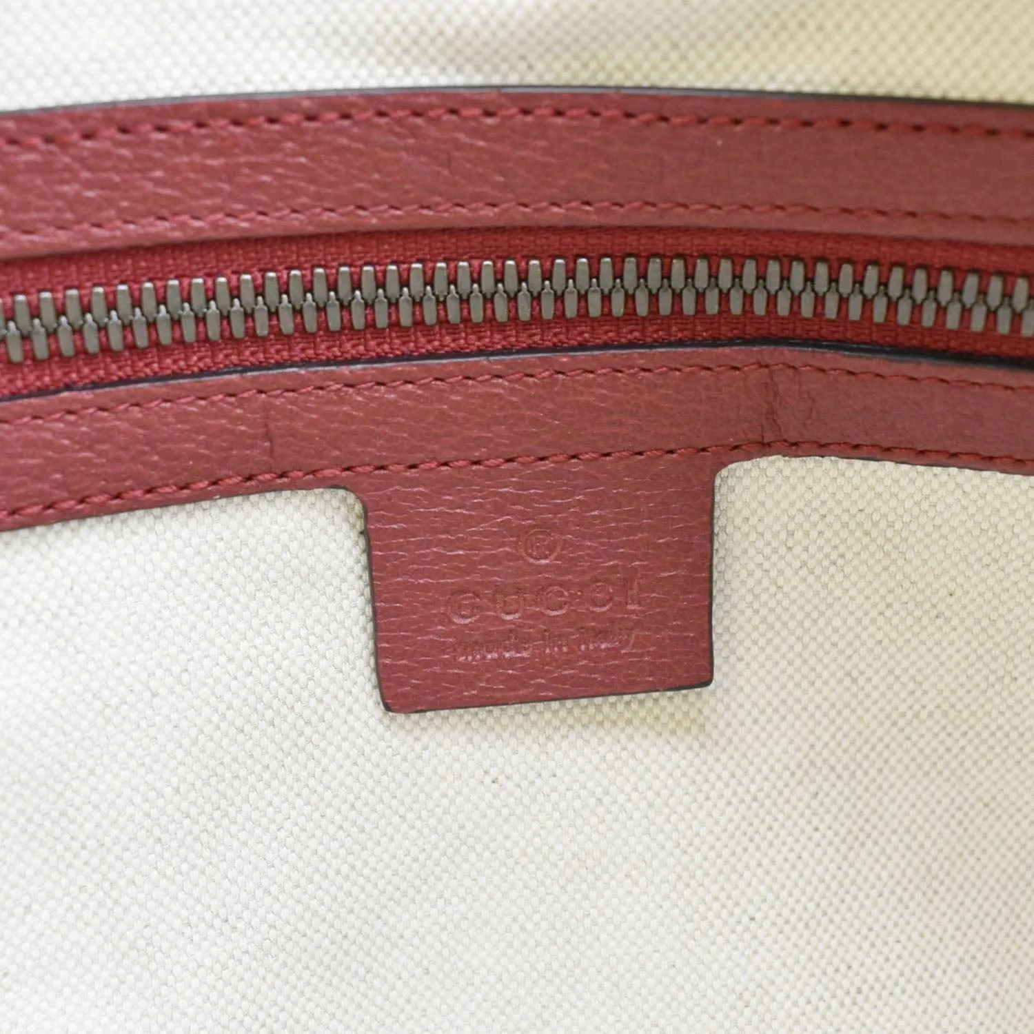 GUCCI Baiadera Stripe Script Logo Half Moon Canvas Shoulder Bag Multicolor 626422