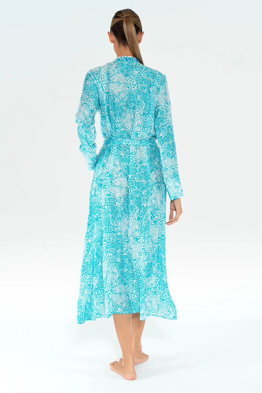 HALL DRESS - ANIMAL BLUE