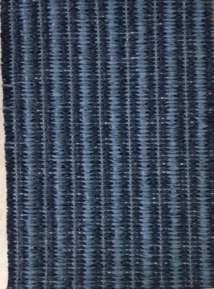 Hampton Indoor/Outdoor PVC Rug -Lani Strie Double Weave Two Tone Blue