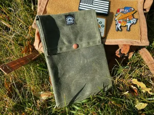Handmade Waxed Canvas Bushcraft Folding Stove Pouch Storage