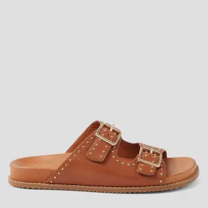 HAVRO W - TAN LEATHER PALE GOLD